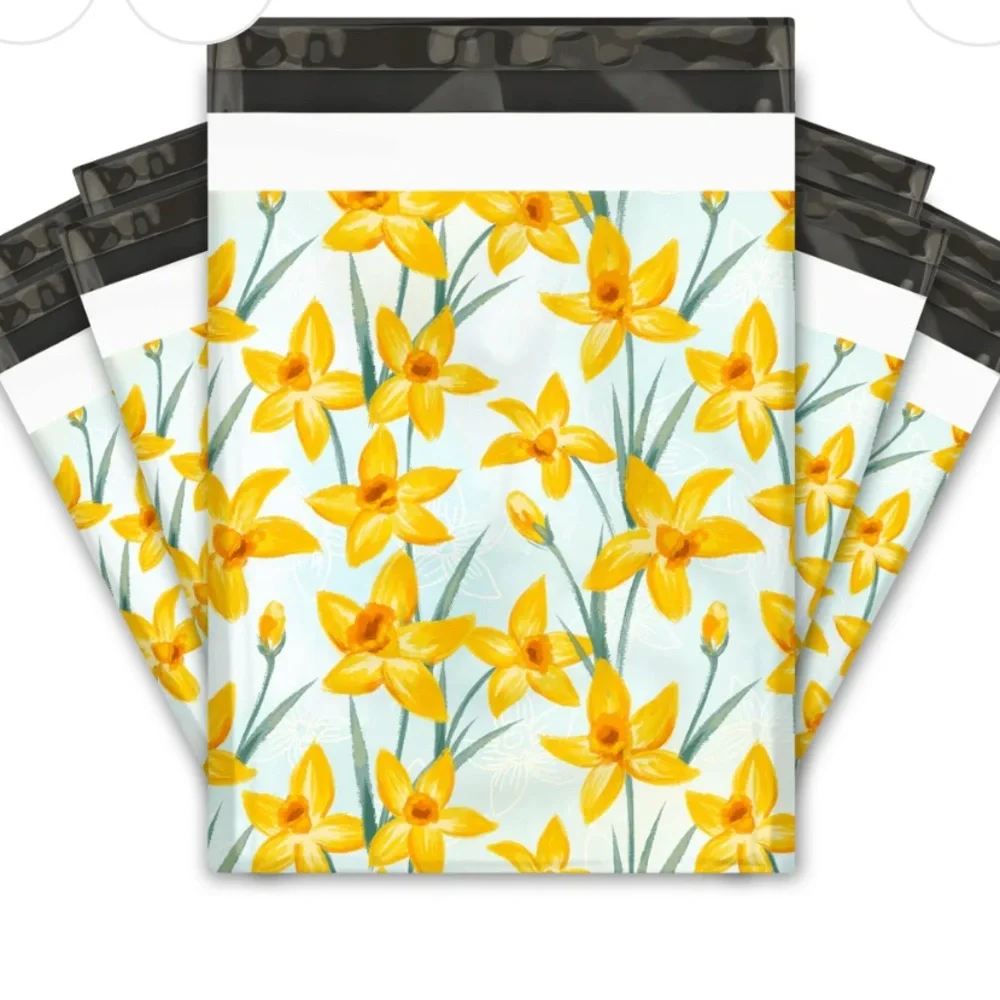 10x13 Daffodil Poly Mailers - 10 pcs
